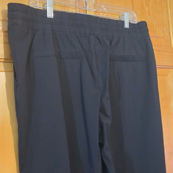 Soma Black Tech Knit Jogger Pants XL Lounge Airport Chic - Picture 7 of 9